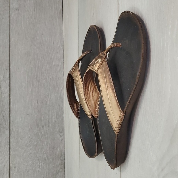 Olukai Womens Haiku Sandals Flip Flop Flats shoes sz 6 - Picture 2 of 13